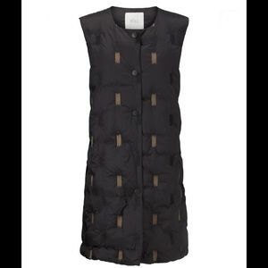 NWT Masai Copenhagen Black & Gold Trinus Down Gilet Vest